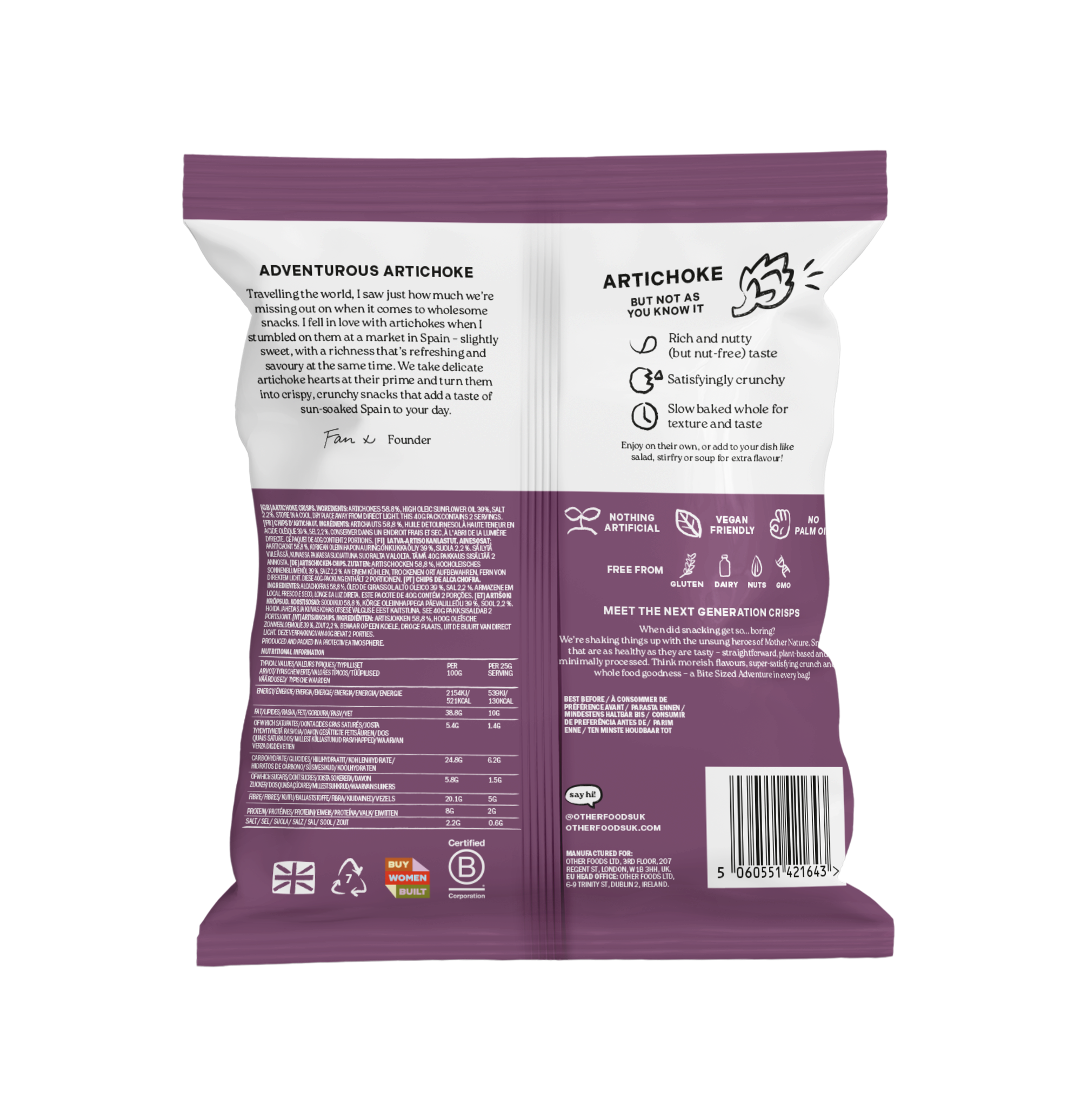 Artichoke Chips (16x25g)