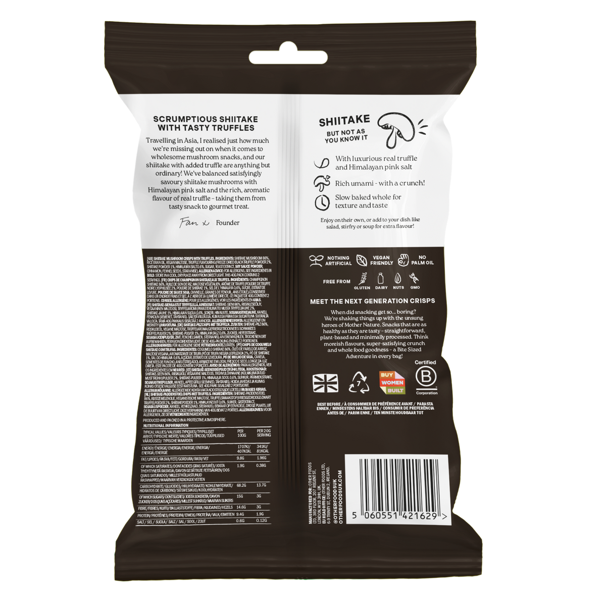 Black Truffle Mushroom Crisps | Other Foods